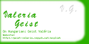valeria geist business card